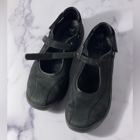 Metiphsto Runoff Air-Jet Leather Mary Jane Velcro Strap size 10 - Picture 2 of 10